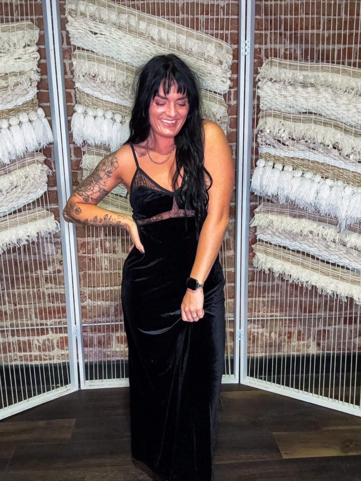 Velvet Noel Lace Dress - Southern Chic Tees & Boutique