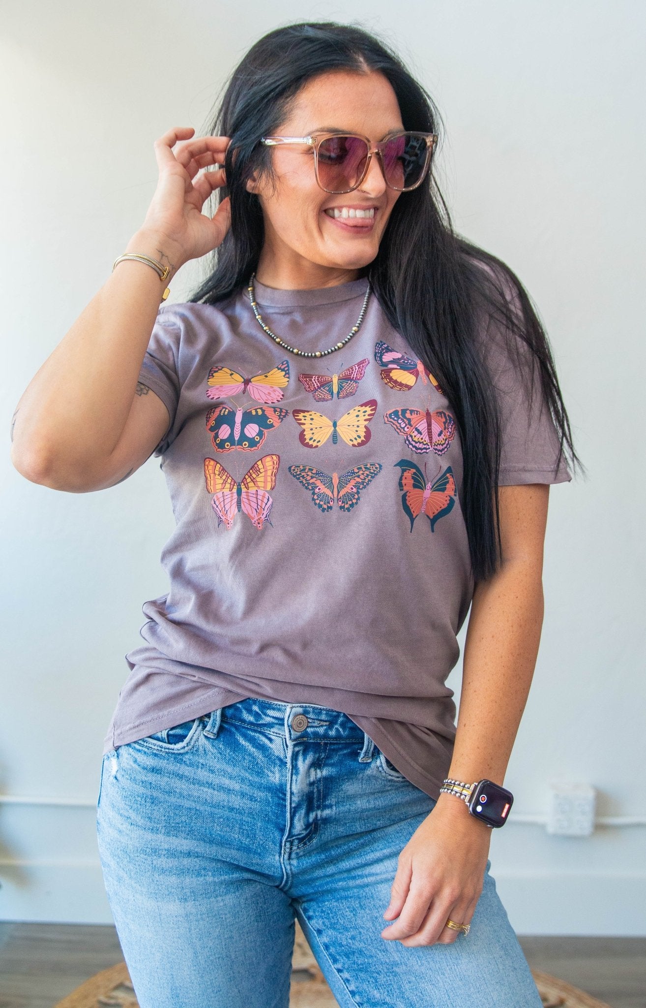 Vintage Butterflies Graphic Tee - Southern Chic Tees & Boutique