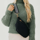 Westlyn Woven Bum Bag Black - Southern Chic Tees & Boutique