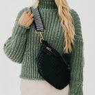 Westlyn Woven Bum Bag | Checkered Coffee - Southern Chic Tees & Boutique