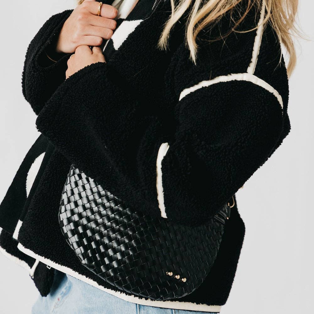 Westlyn Woven Bum Bag | Checkered Coffee - Southern Chic Tees & Boutique