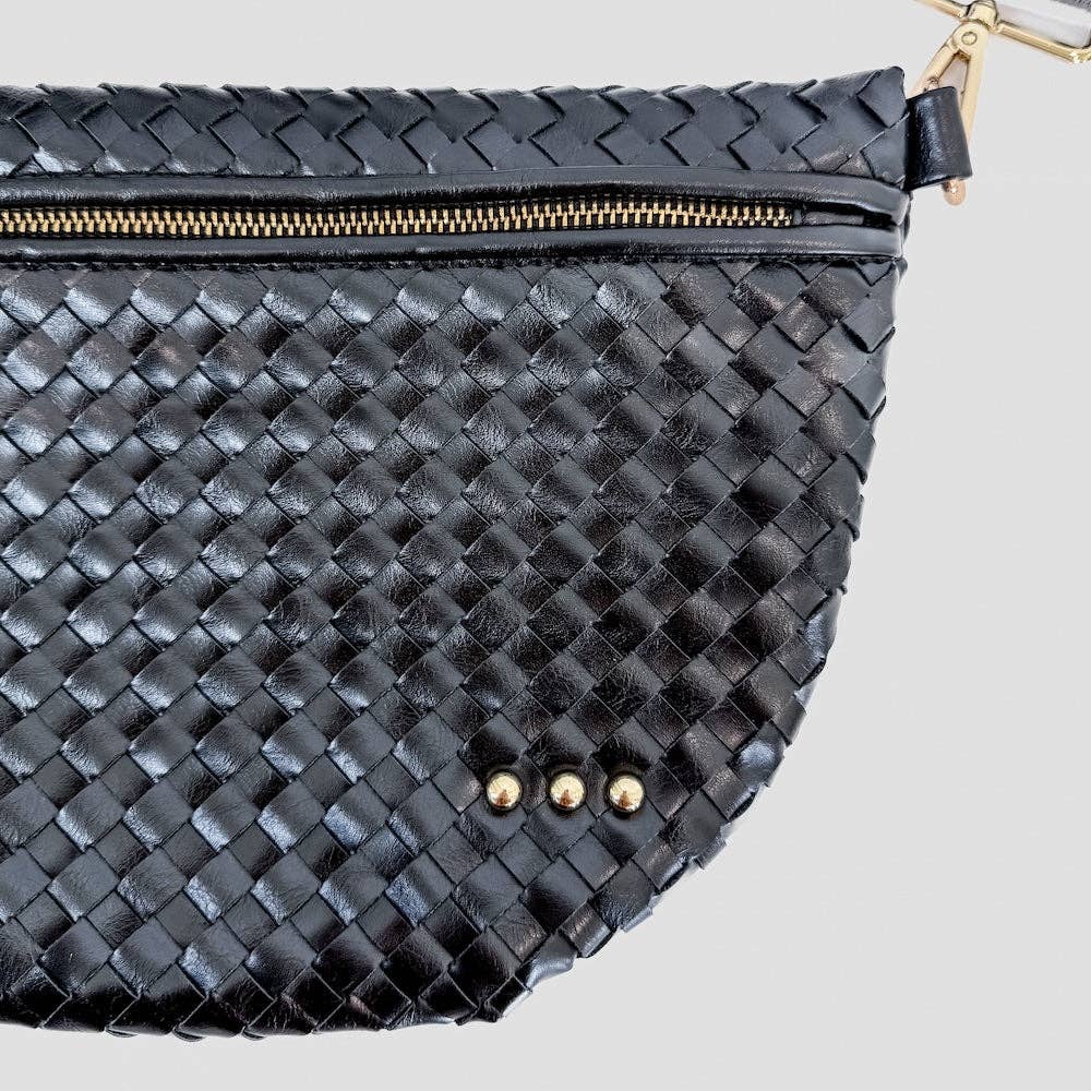 Westlyn Woven Bum Bag | Checkered Coffee - Southern Chic Tees & Boutique