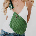 Westlyn Woven Bum Bag | Checkered Coffee - Southern Chic Tees & Boutique
