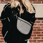 Westlyn Woven Bum Bag | Checkered Coffee - Southern Chic Tees & Boutique