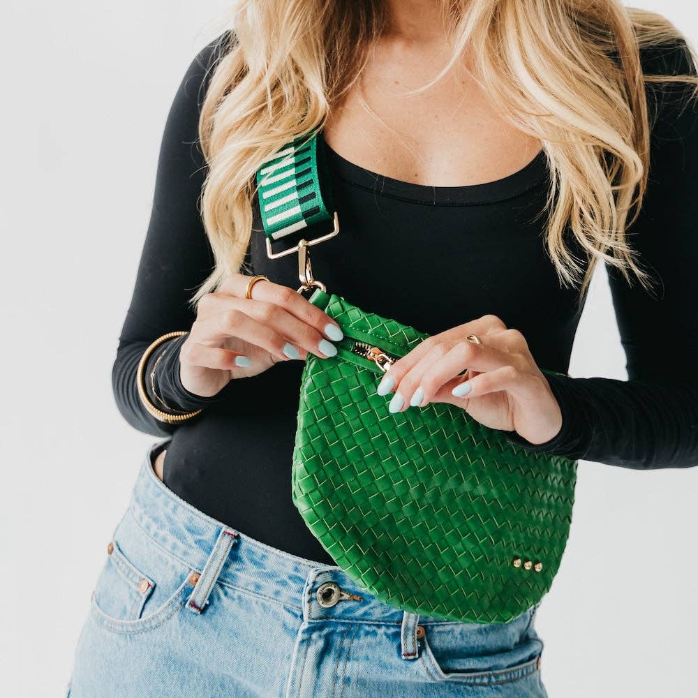 Westlyn Woven Bum Bag | Checkered Coffee - Southern Chic Tees & Boutique
