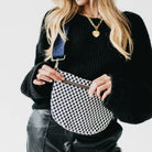 Westlyn Woven Bum Bag | Checkered Coffee - Southern Chic Tees & Boutique