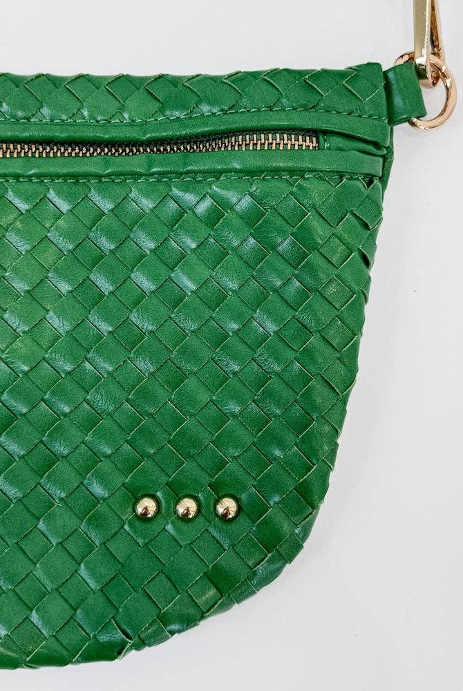 Westlyn Woven Bum Bag | Checkered Coffee - Southern Chic Tees & Boutique