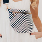 Westlyn Woven Bum Bag | Checkered Coffee - Southern Chic Tees & Boutique