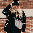 Westlyn Woven Bum Bag | Checkered Coffee - Southern Chic Tees & Boutique