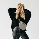Westlyn Woven Bum Bag | Checkered Coffee - Southern Chic Tees & Boutique