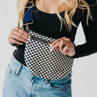 Westlyn Woven Bum Bag | Checkered Coffee - Southern Chic Tees & Boutique