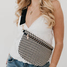 Westlyn Woven Bum Bag | Checkered Coffee - Southern Chic Tees & Boutique