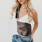 Westlyn Woven Bum Bag Metallic Gunmetal - Southern Chic Tees & Boutique