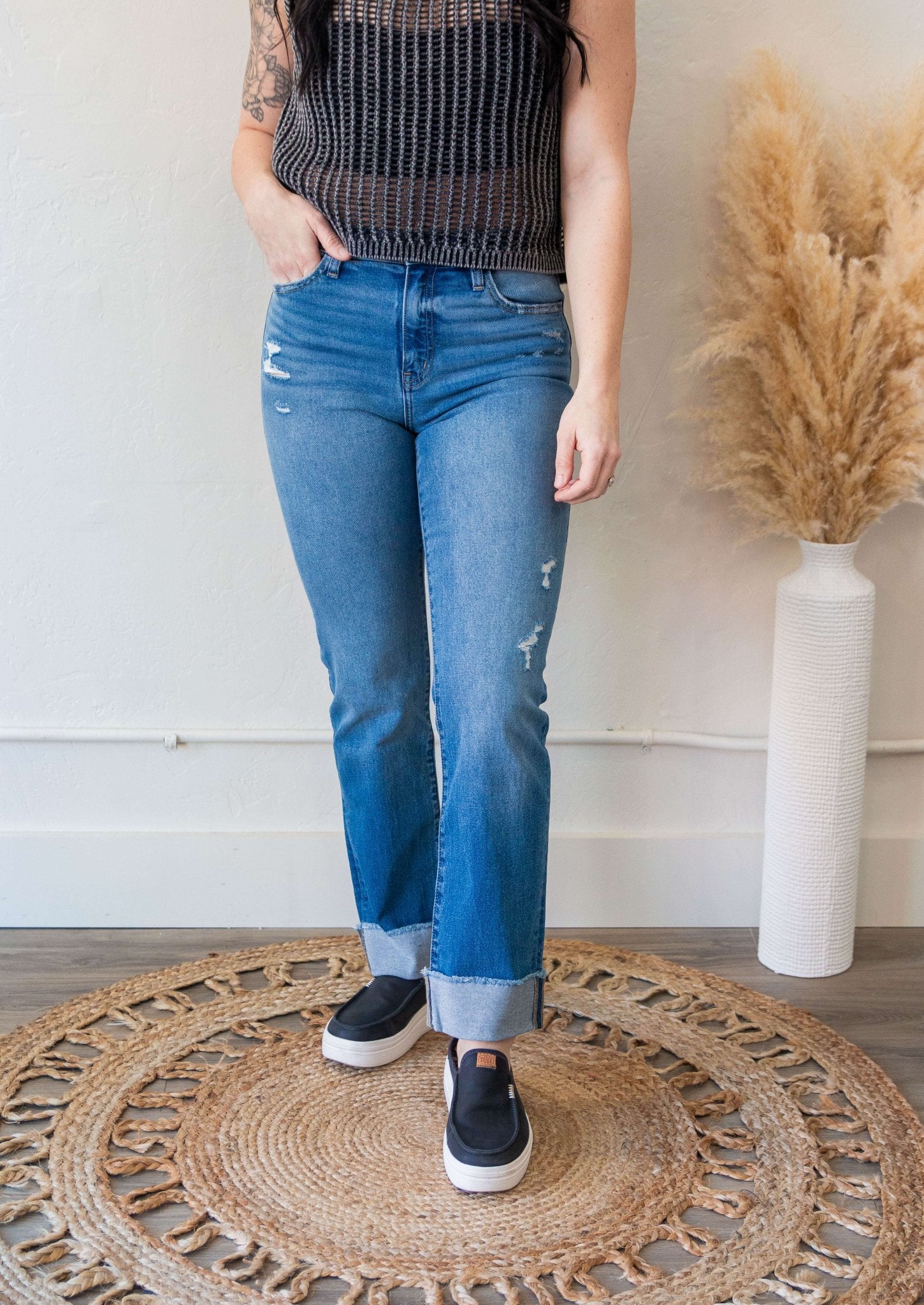 Willow High Rise Straight Kan Can Jean - Southern Chic Tees & Boutique