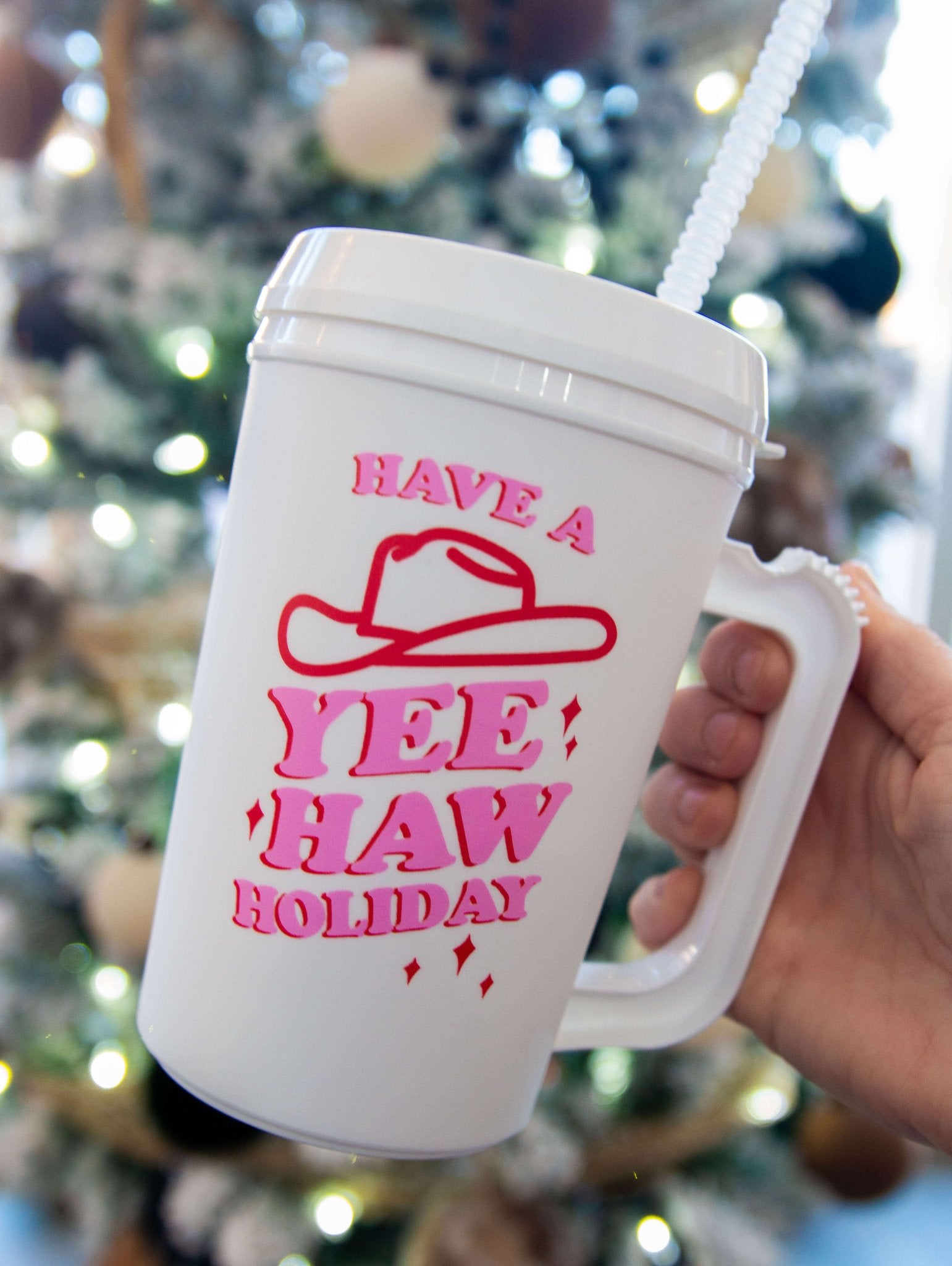 Yee Haw Holiday 22oz Mega Mug - Southern Chic Tees & Boutique