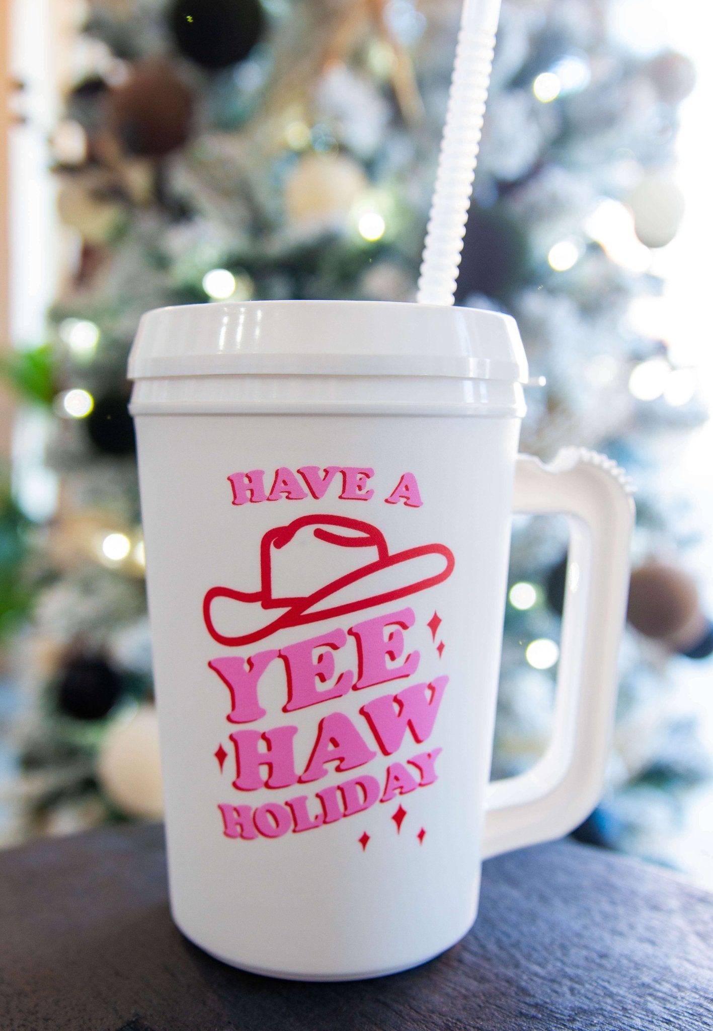 Yee Haw Holiday 22oz Mega Mug - Southern Chic Tees & Boutique