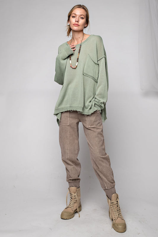 Sage Light Weight Plus Sweater