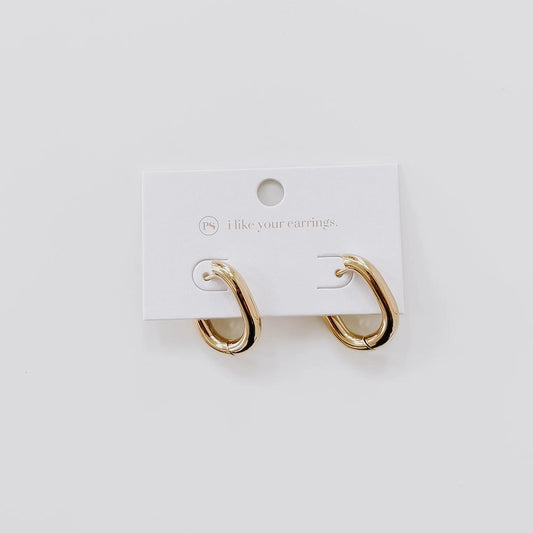 Flirty Fantasy Oval Hoop Earrings