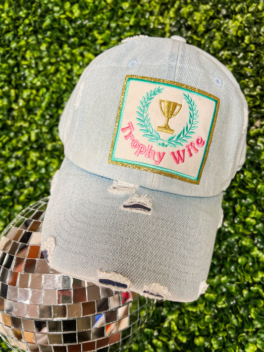 Trophy Wife Distressed Hat