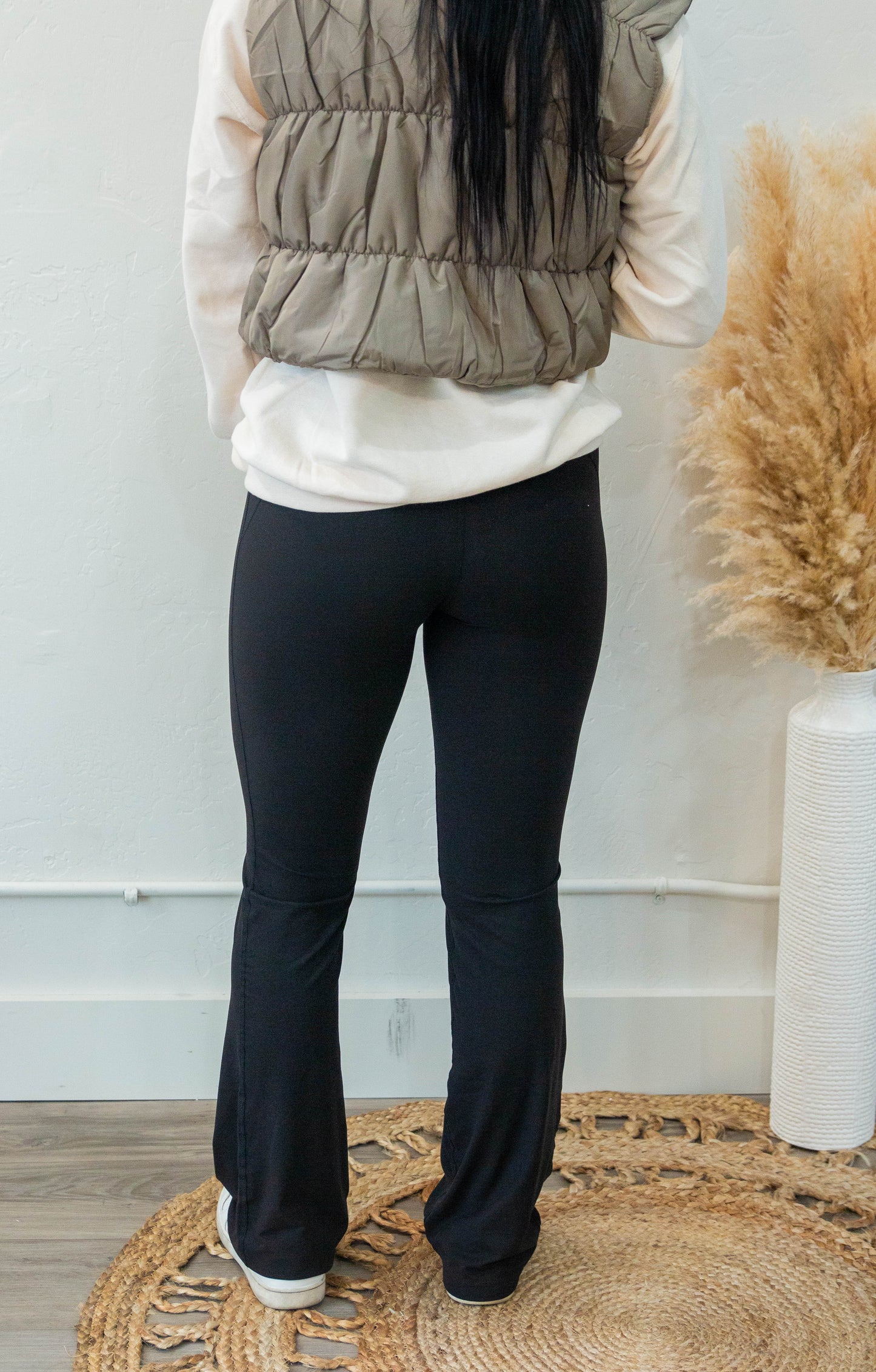 Plus Flared Butter Soft Leggings Black