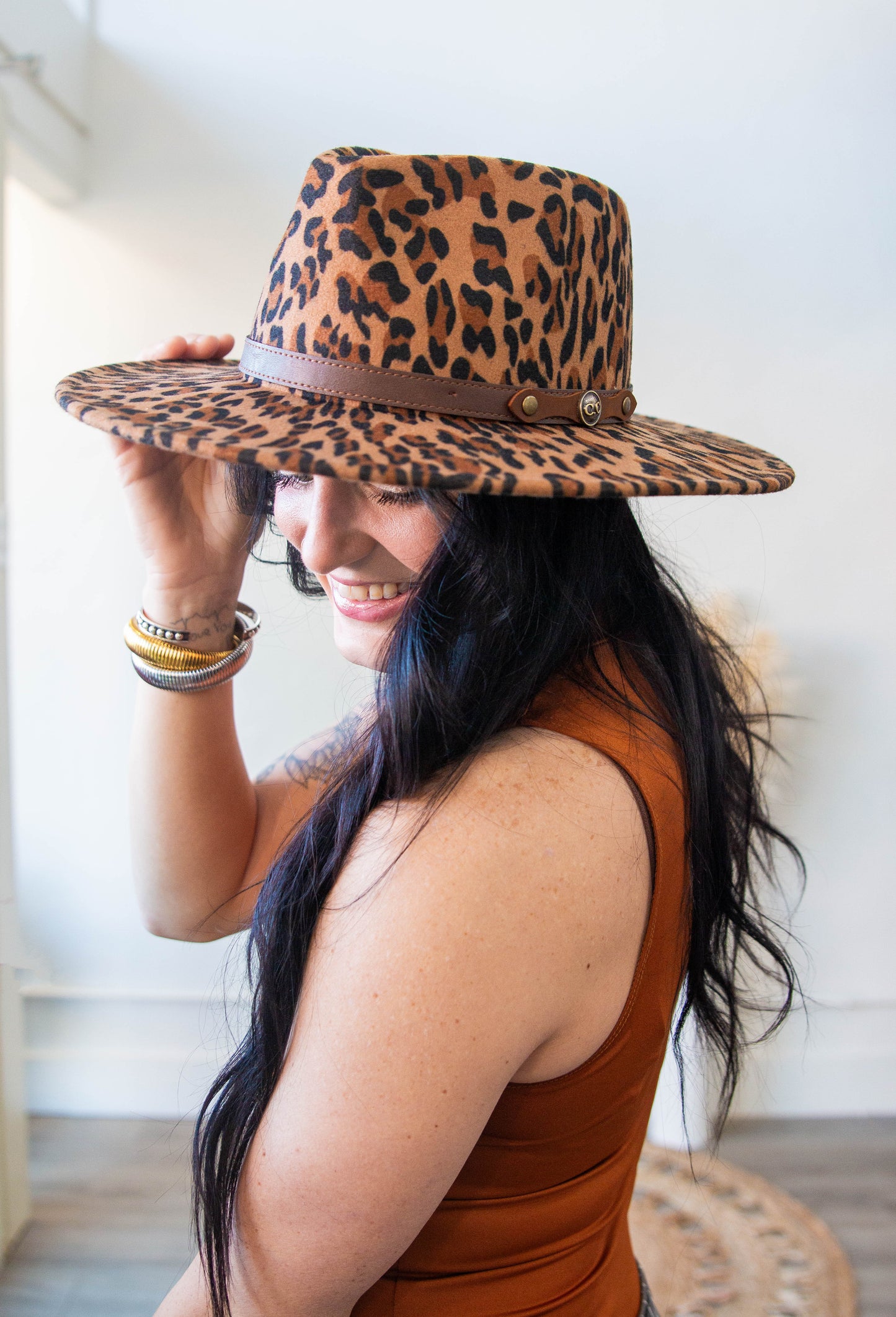 Leopard CC Panama Hat