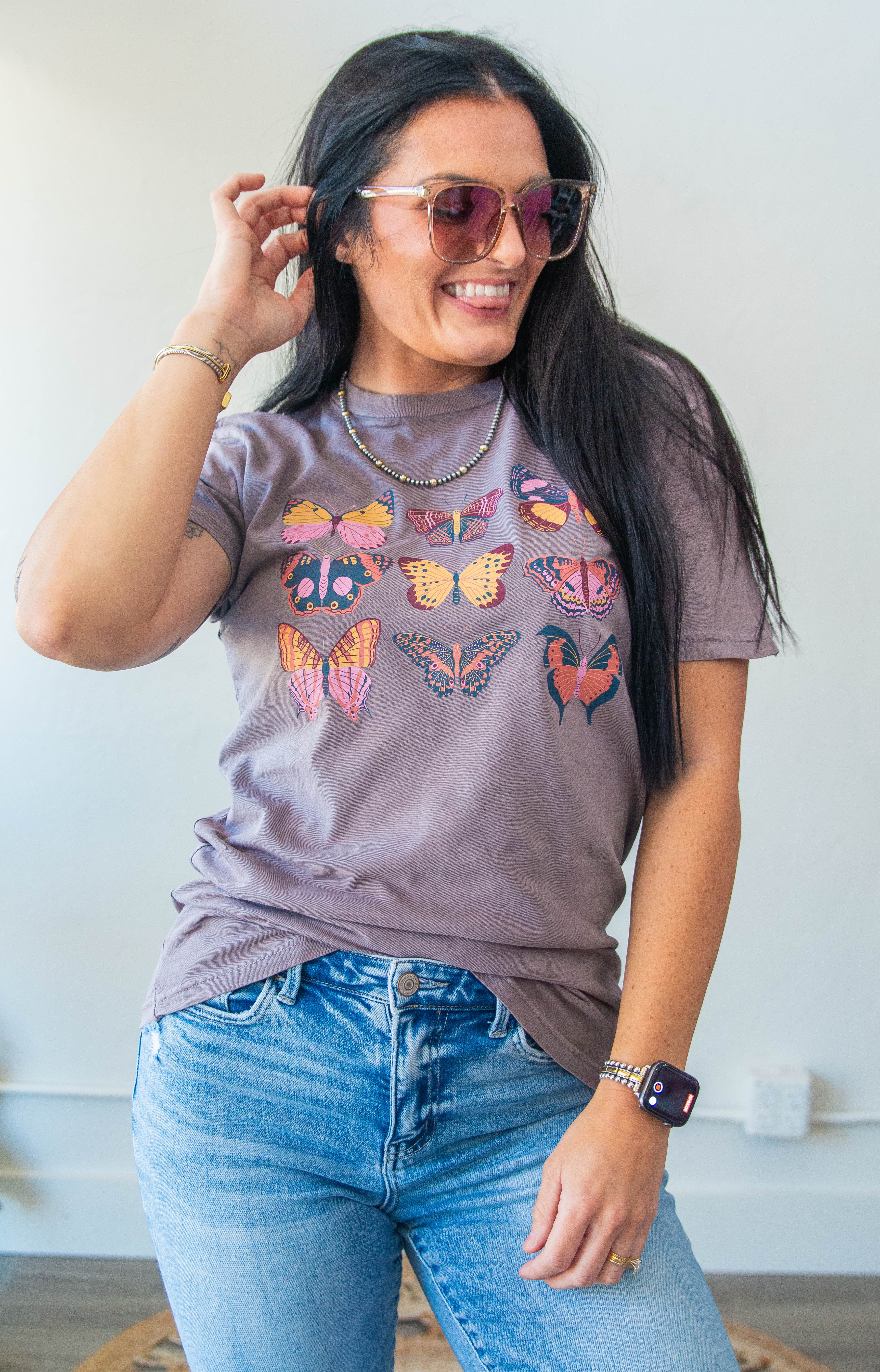 Vintage Butterflies Graphic Tee