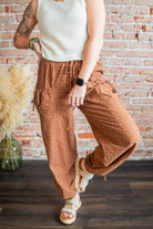Brown Pattern Pants