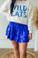 Foiled Game Day Skort - Royal