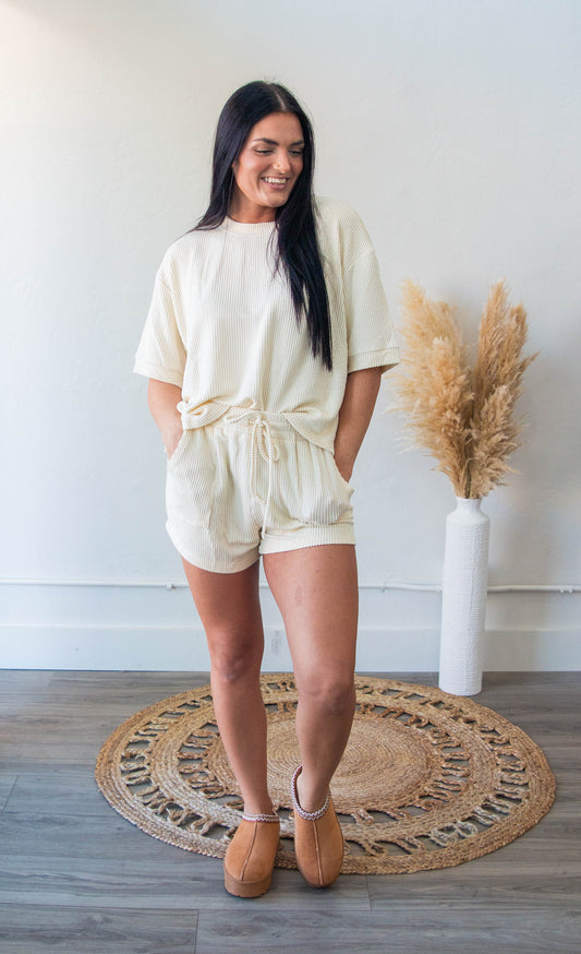 Cozy Ribbed Shorts