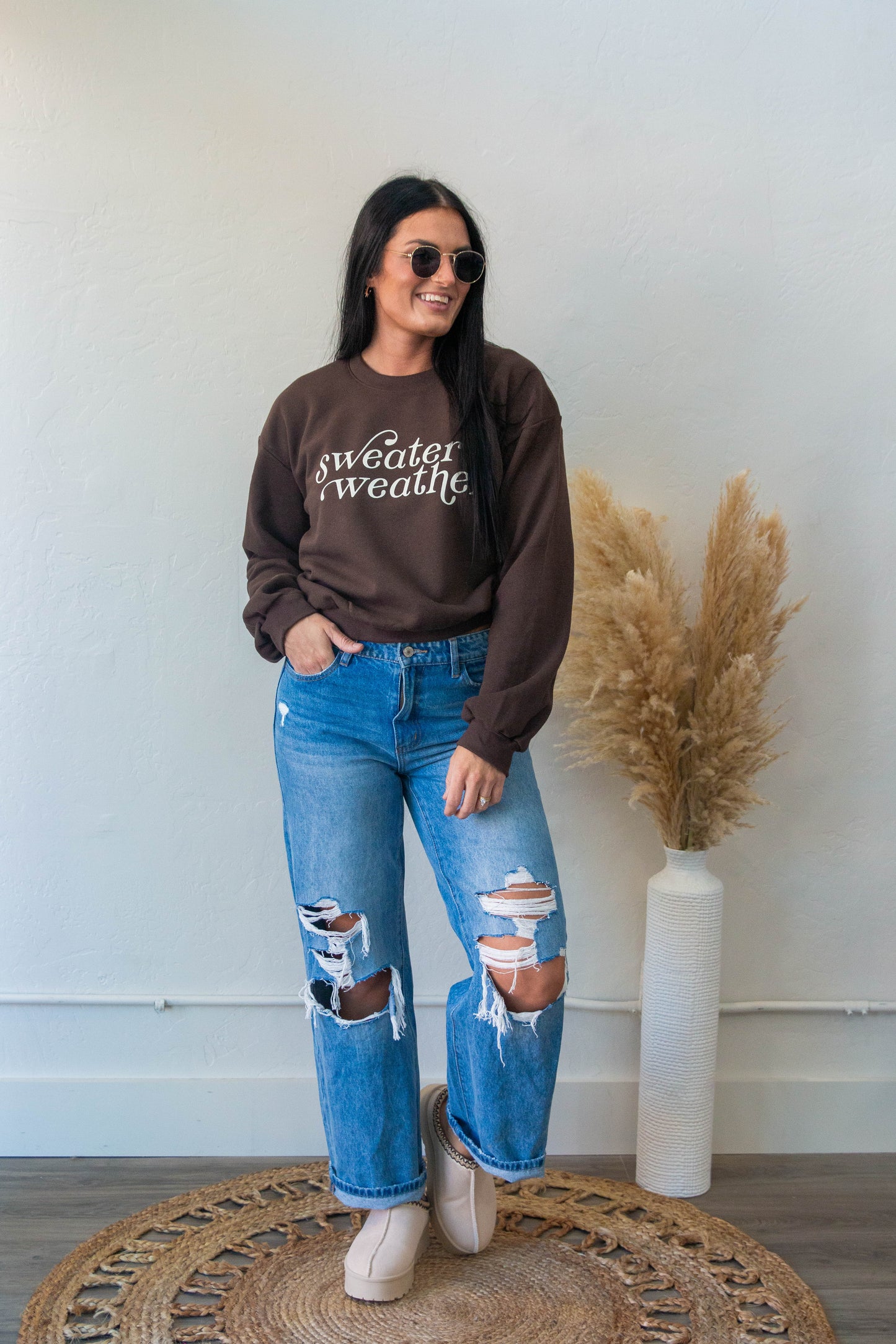 Sweater Weather Cropped Sweatshirt