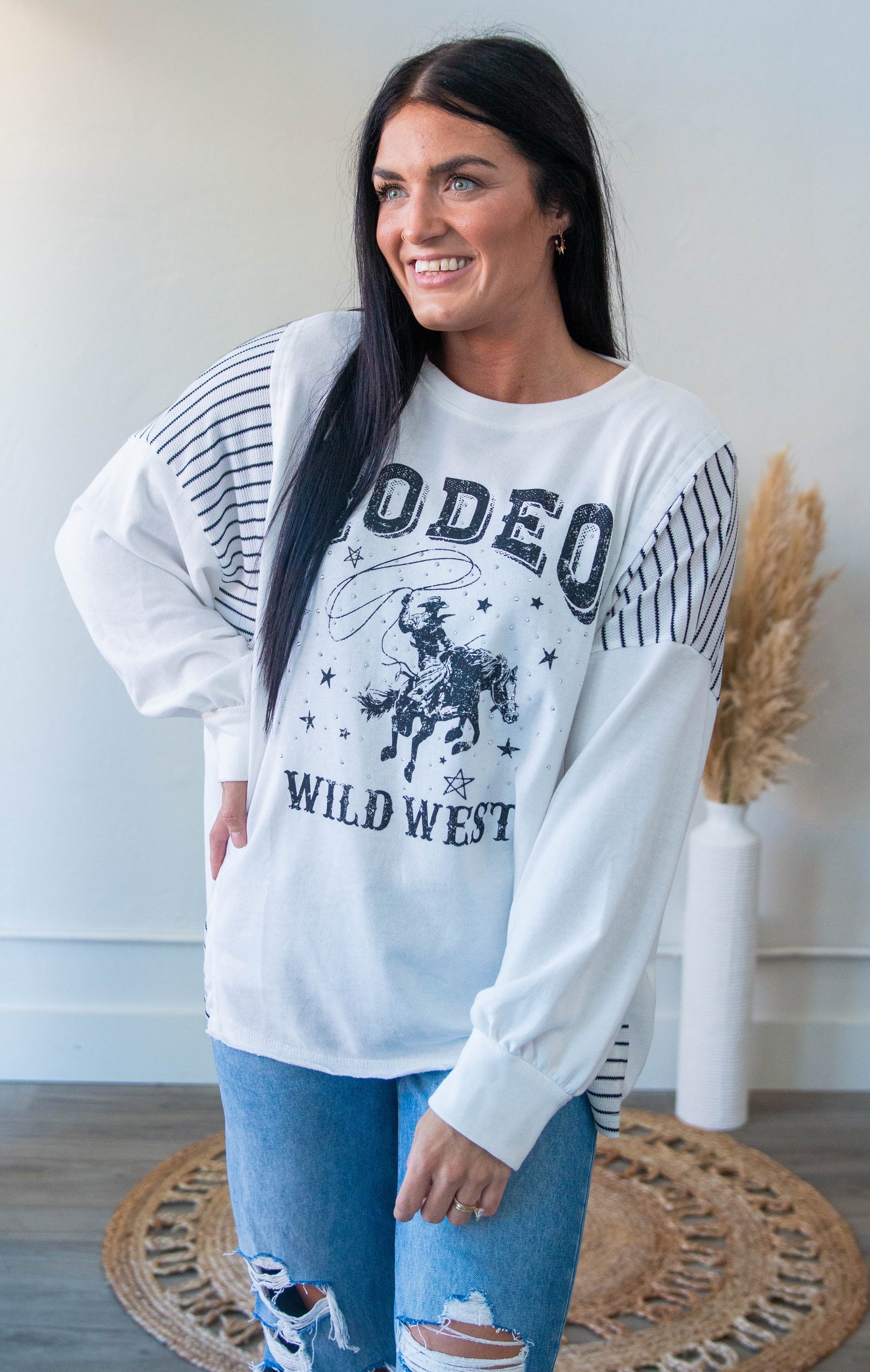 Wild West Rodeo Studded Sweatshirt