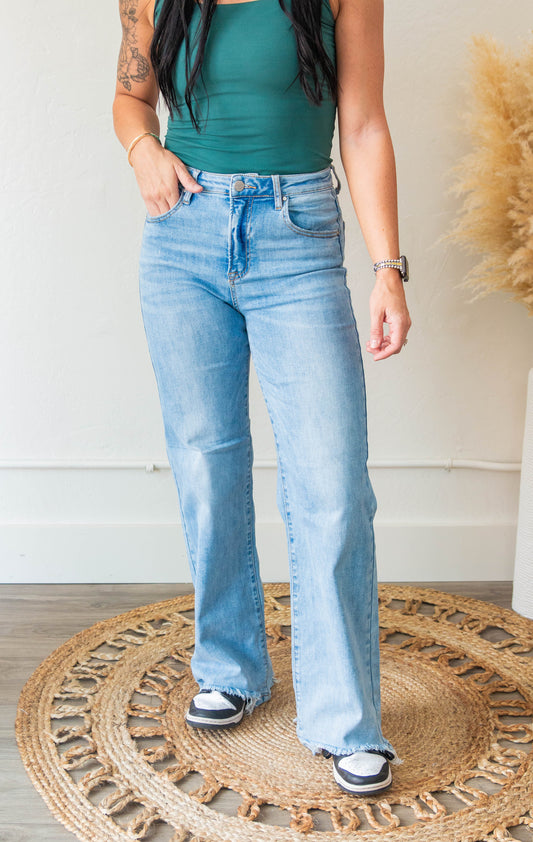 Hazel High Rise Wide Leg Jean