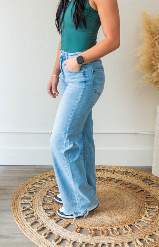 Hazel High Rise Wide Leg Jean