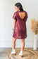 Stella Merlot Mini Dress