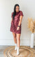 Stella Merlot Mini Dress