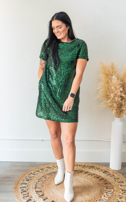 Stella Evergreen Mini Dress