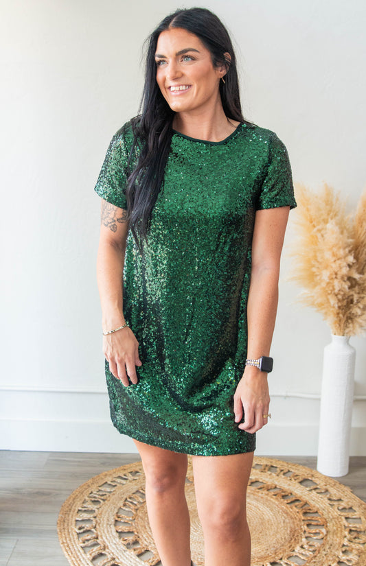 Stella Evergreen Mini Dress