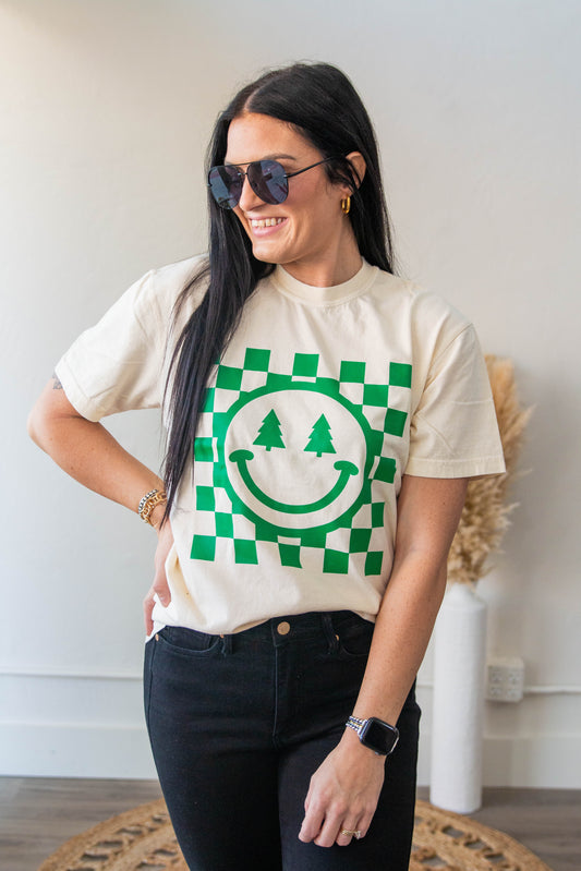 Christmas Checkered Tee