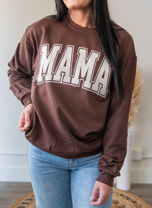 Beige Brown Mama Sweatshirt