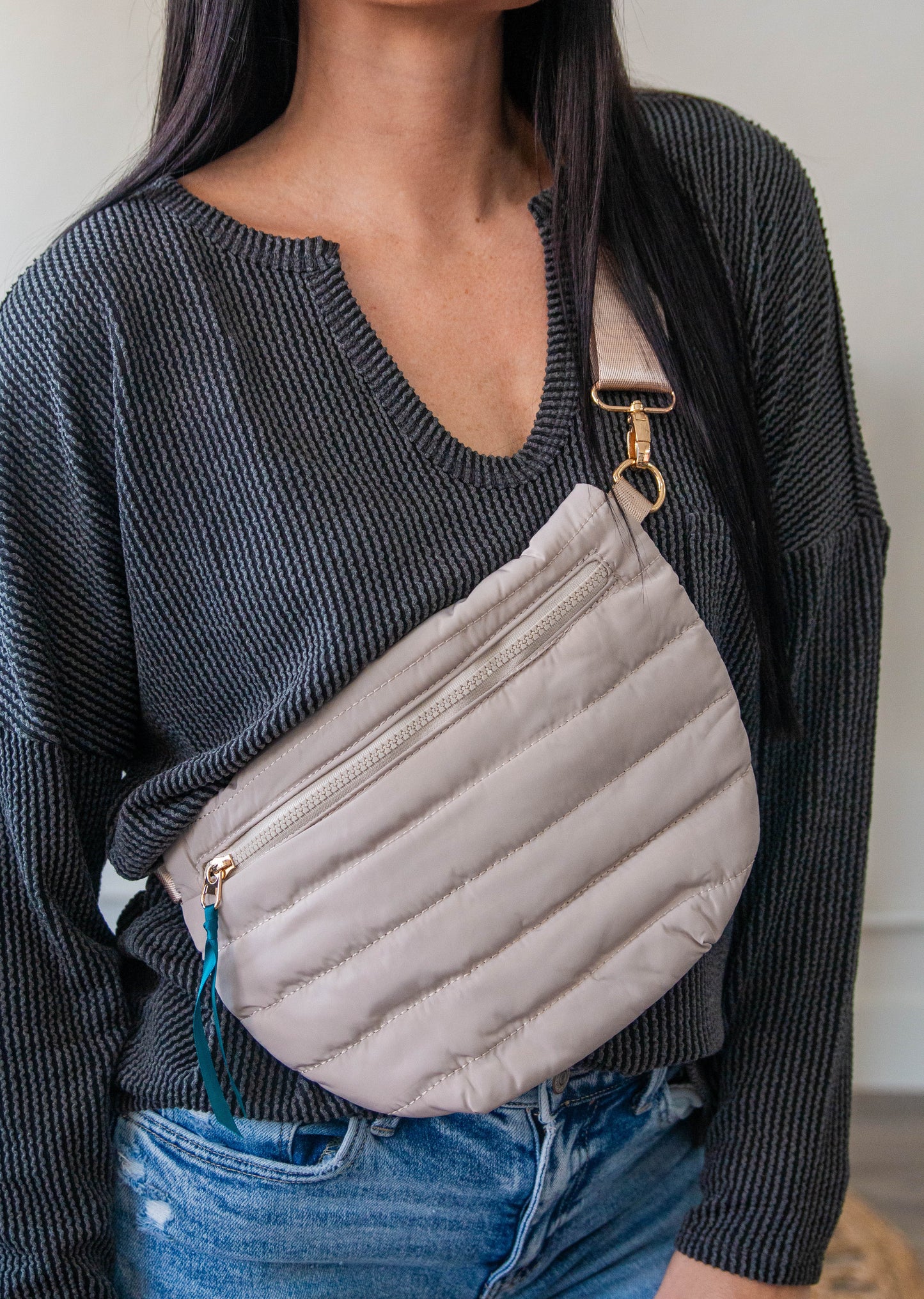 Jolie Puffer Belt Bag-Sand