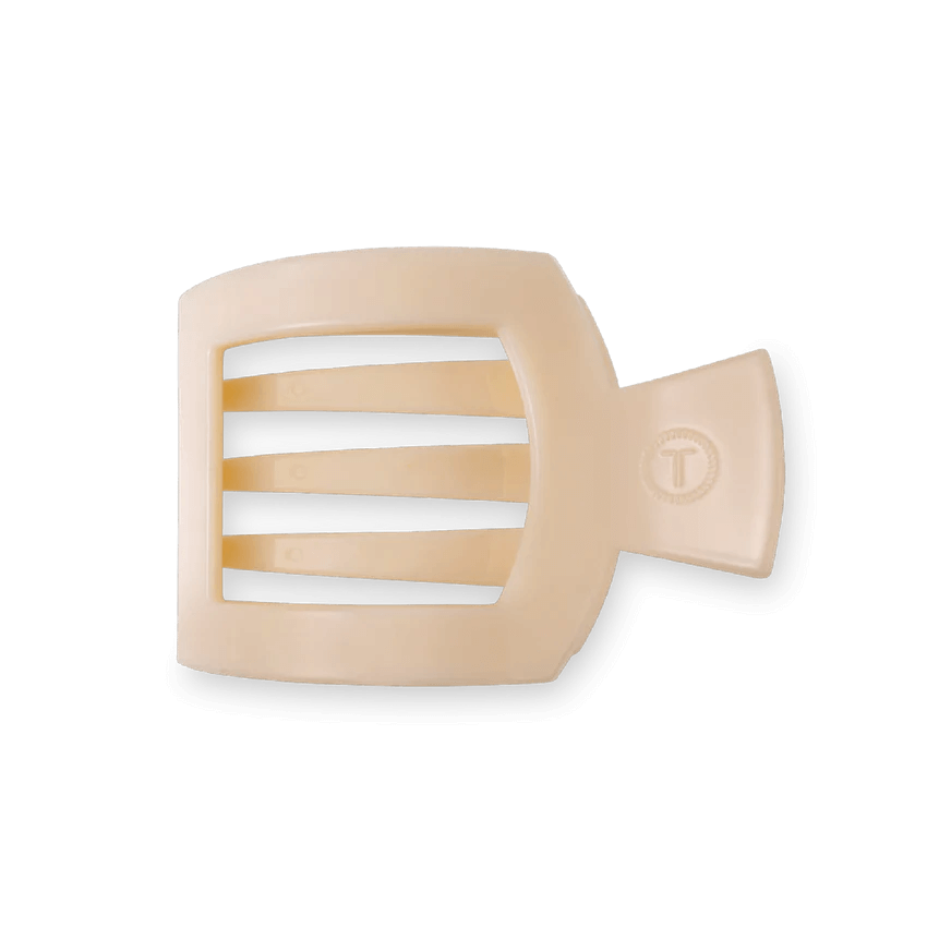 Almond Beige Teleties Flat Square Clip - Southern Chic Tees & Boutique