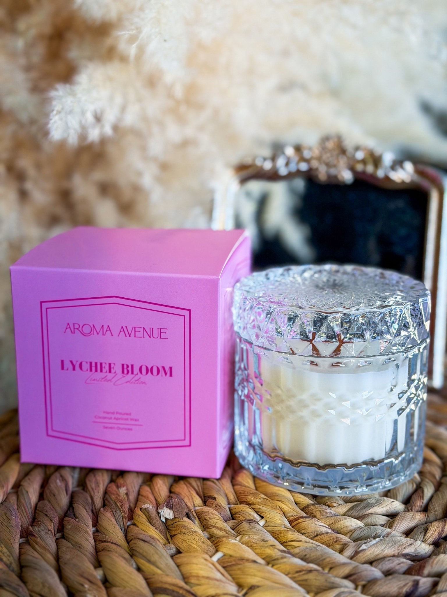 Aroma Avenue Lychee Bloom 7oz Candle - Southern Chic Tees & Boutique