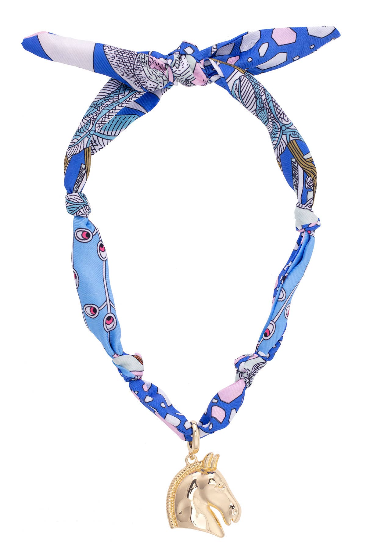 Ash Horse Head Scarf Necklace - Southern Chic Tees & Boutique