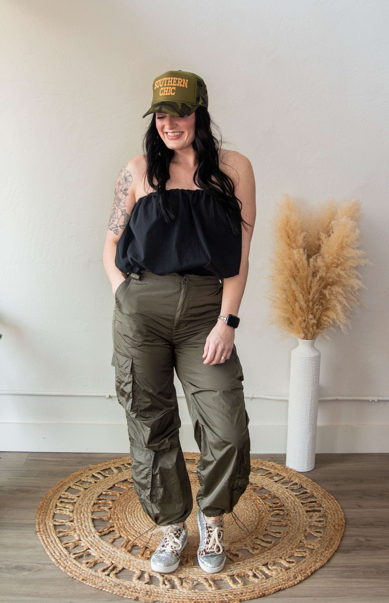 Black Strapless Bubble Top - Southern Chic Tees & Boutique