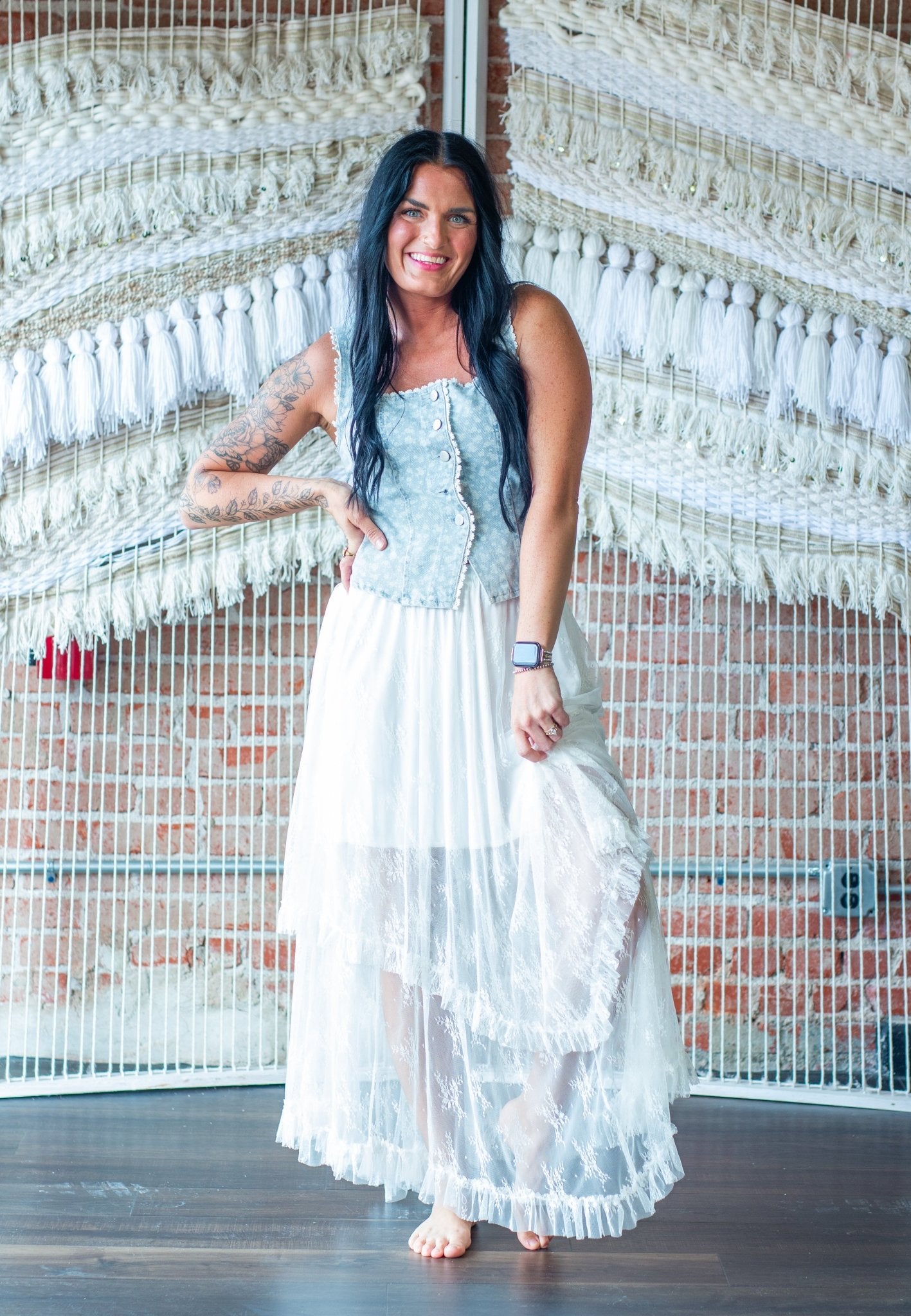 Blooming Tiered Lace Maxi Skirt - Southern Chic Tees & Boutique