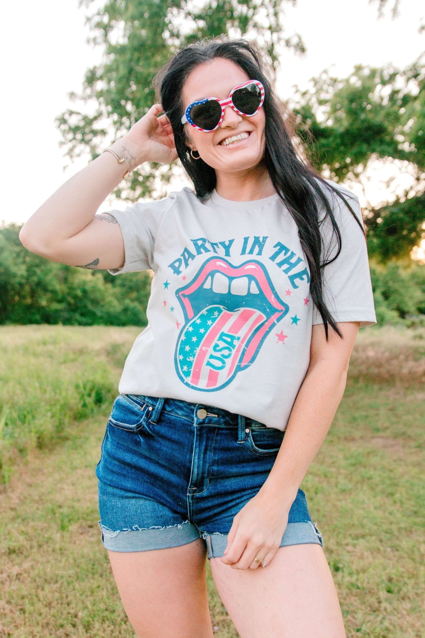 Blue Jean Babe Cuff Shorts - Dark Wash - Southern Chic Tees & Boutique
