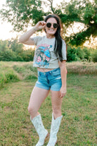 Blue Jean Babe Cuff Shorts - Light Wash - Southern Chic Tees & Boutique