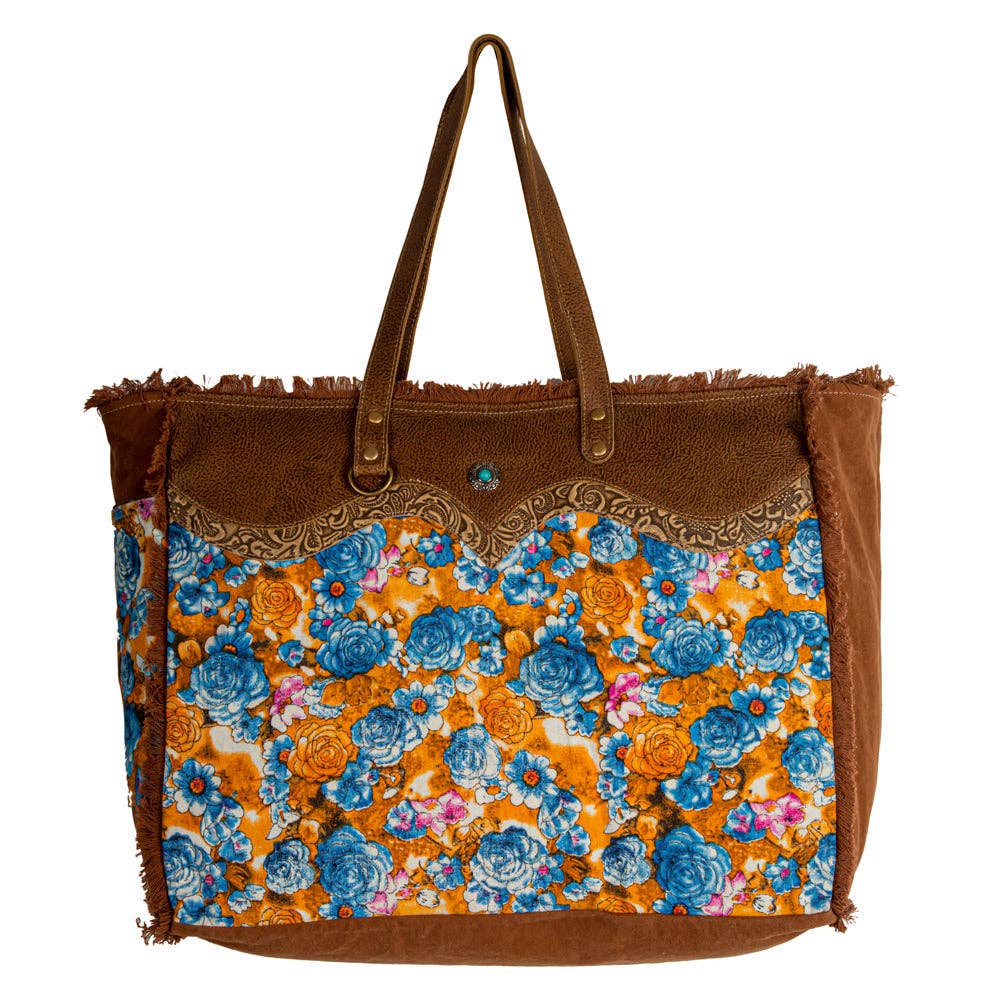 Blue Ridge Blooms Weekender Bag: Blue Ridge Blooms - Southern Chic Tees & Boutique