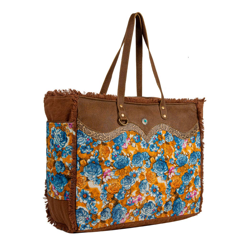 Blue Ridge Blooms Weekender Bag: Blue Ridge Blooms - Southern Chic Tees & Boutique