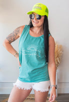 Boat Waves Graphic Tank - Southern Chic Tees & Boutique